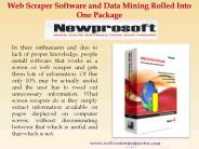 Web Scraper Software and Data Mining Rolled Into One Package