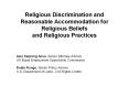 Religious Discrimination and Reasonable Accommodation for Religious Beliefs and Religious Practices PowerPoint PPT Presentation