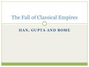 Han, Gupta and Rome