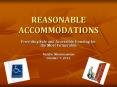 REASONABLE ACCOMMODATIONS PowerPoint PPT Presentation