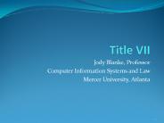 Jody Blanke, Professor