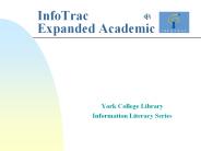 InfoTrac Expanded Academic