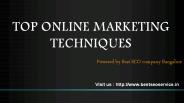 Top Online Marketing Techniques