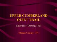UPPER CUMBERLAND QUILT TRAIL