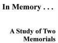 In Memory . . . PowerPoint PPT Presentation