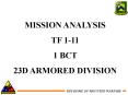 MISSION ANALYSIS PowerPoint PPT Presentation