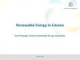 Renewable Energy in Estonia PowerPoint PPT Presentation