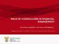 ROLE OF COUNCILLORS IN FINANCIAL MANAGEMENT PowerPoint PPT Presentation