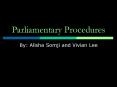 Parliamentary Procedures PowerPoint PPT Presentation