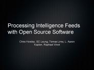 Processing Intelligence Feeds with Open Source Software