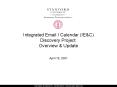 Integrated Email / Calendar (IE PowerPoint PPT Presentation