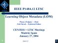 IEEE P1484.12 LTSC PowerPoint PPT Presentation