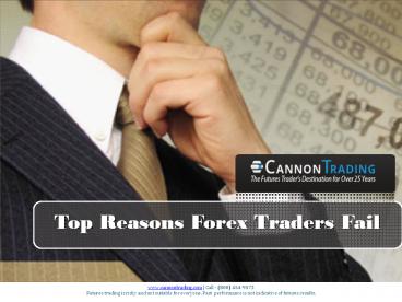 Top Reasons Forex Traders Fail