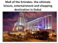 Shopping Mall UAE PowerPoint PPT Presentation