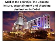 Shopping Mall UAE