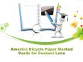 America Bicycle Paper Marked Cards for Contact Lens PowerPoint PPT Presentation