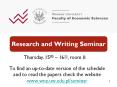 Research and Writing Seminar PowerPoint PPT Presentation