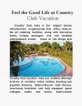 Feel the good life at Country Club Vacation PowerPoint PPT Presentation