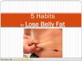 5 Habits to Lose Belly Fat PowerPoint PPT Presentation