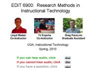 EDIT 6900: Research Methods in Instructional Technology