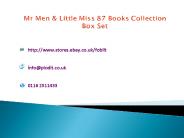 Mr Men & Little Miss 87 Books Collection Box Set