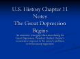 U.S. History Chapter 11 Notes The Great Depression Begins PowerPoint PPT Presentation