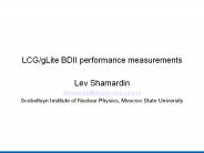 LCG/gLite BDII performance measurements