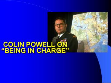 COLIN POWELL ON 