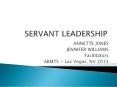 SERVANT LEADERSHIP PowerPoint PPT Presentation