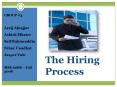 The Hiring Process PowerPoint PPT Presentation