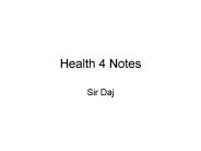 Health 4 Notes