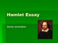 Hamlet Essay PowerPoint PPT Presentation
