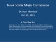 Nova Scotia Music Conference PowerPoint PPT Presentation