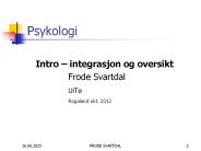 Psykologi