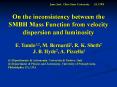 On the inconsistency between the SMBH Mass Function from velocity dispersion and luminosity PowerPoint PPT Presentation