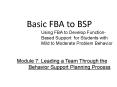 Basic FBA to BSP PowerPoint PPT Presentation