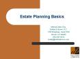 Estate Planning Basics PowerPoint PPT Presentation