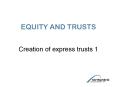 EQUITY AND TRUSTS PowerPoint PPT Presentation