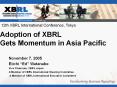 Adoption of XBRL Gets Momentum in Asia Pacific PowerPoint PPT Presentation