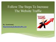 Follow The Steps To Increase The Website Traffic