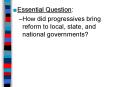 Essential Question: PowerPoint PPT Presentation