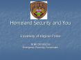 Homeland Security and You PowerPoint PPT Presentation