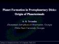 Planet Formation in Protoplanetary Disks: PowerPoint PPT Presentation