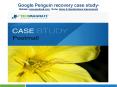 Case Study on Google Penguin Recovery PowerPoint PPT Presentation