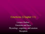 Emotions (Chapter 11)