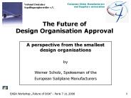 The Future of Design Organisation Approval