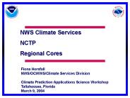 NWS Climate Services