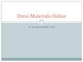 Dress Materials Online