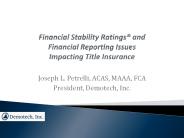 Financial Stability Ratings