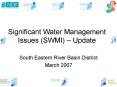 Significant Water Management Issues (SWMI)  PowerPoint PPT Presentation